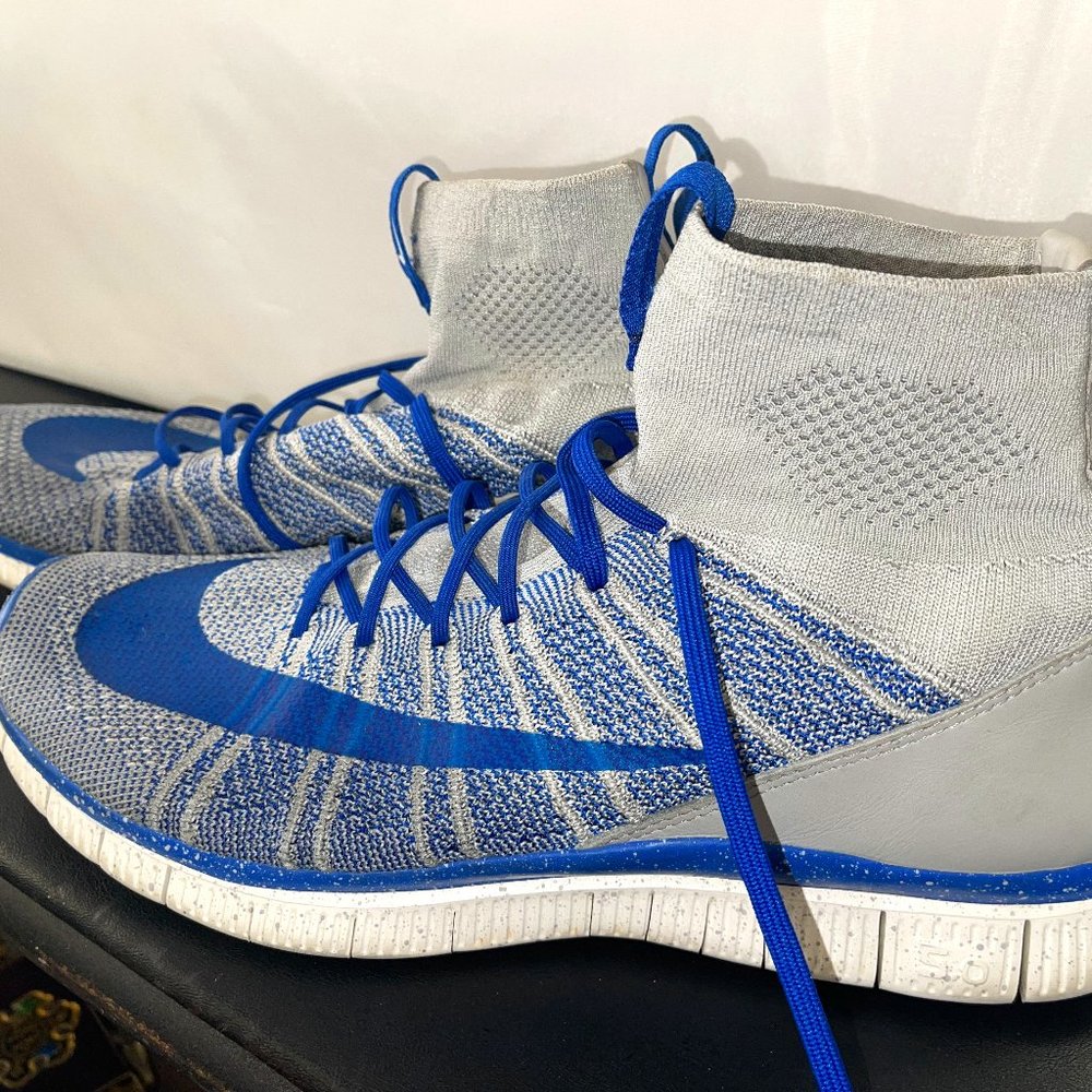 Mens Nike Free Flyknit Mercurial Superfly 'Wolf Grey 11.5